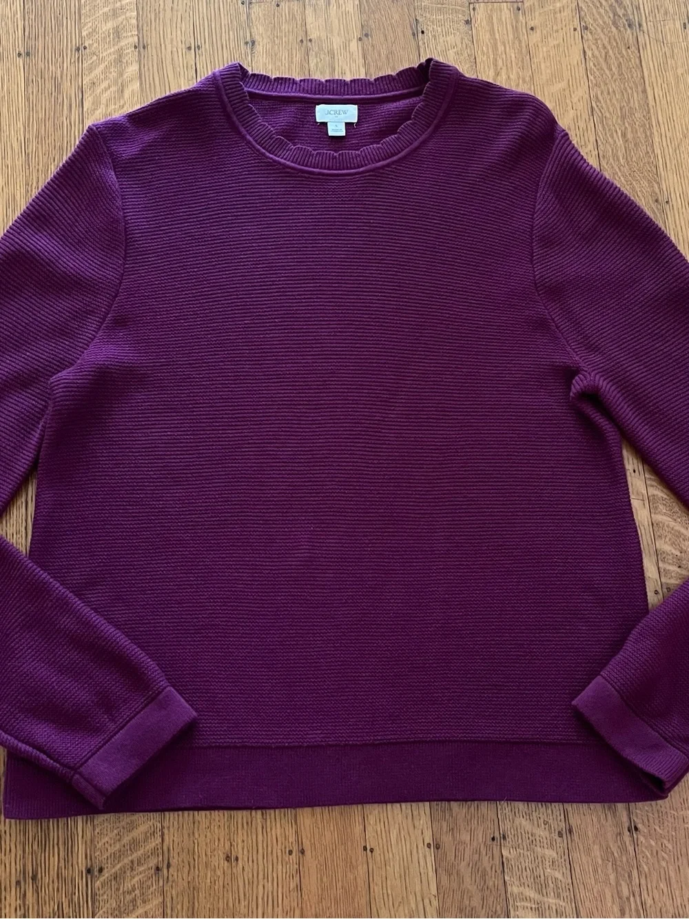 J. Crew Women's Crewneck Sweater in Plum